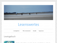 Screenshot des Blogs Lesenswertes