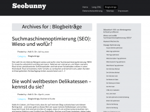 Screenshot des Blogs KubaSeoTräume