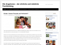 Screenshot des Blogs Die Angelones