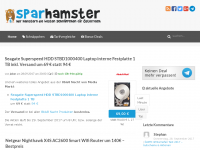 Screenshot des Blogs Sparhamster.at