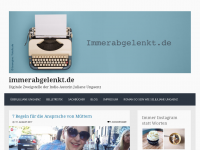 Screenshot des Blogs immerabgelenkt – Vorsicht: Information Overflow