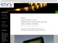 Screenshot des Blogs bigE LED Blog
