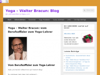 Screenshot des Blogs Yoga – Walter Bracun: Blog