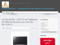 Screenshot des Blogs theDealGod.com