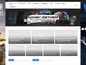 Screenshot des Blogs Game2Gether