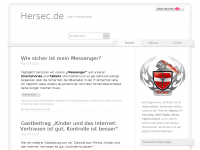 Screenshot des Blogs Hersec – Dein IT-Security Blog