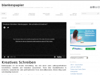 Screenshot des Blogs blankespapier