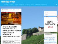 Screenshot des Blogs Würzburcher