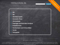 Screenshot des Blogs 1000 Euro Kiste – Gebrauchtwagen unter 1000 Euro