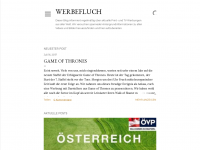 Screenshot des Blogs Werbefluch