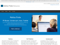 Screenshot des Blogs Mathias Priebe – Marketing Coach