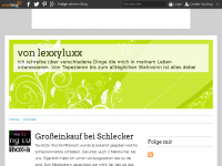 Screenshot des Blogs von lexxyluxx