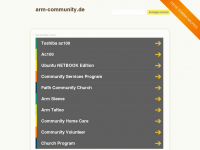 Screenshot des Blogs ARM Community