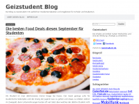 Screenshot des Blogs Studentenrabatt Blog