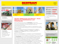 Screenshot des Blogs Förderbänder, Arbeitsbühnen und Hebebühnen