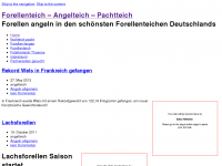 Screenshot des Blogs Forellenteich- Angelteich – Pachtteich