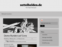 Screenshot des Blogs zettelhelden.de