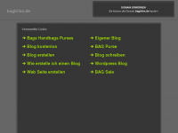 Screenshot des Blogs bagbliss