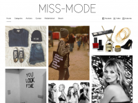 Screenshot des Blogs Miss Mode – Damen Mode – Mode Design