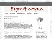 Screenshot des Blogs Eigentherapie