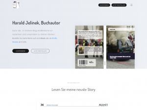 Screenshot des Blogs Autor ität – Meine Bücher