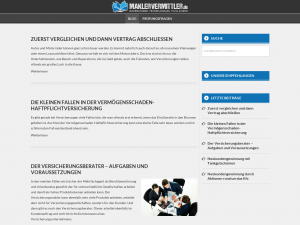 Screenshot des Blogs Versicherungsfachmann