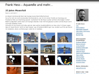 Screenshot des Blogs Frank Hess – Aquarelle und mehr…