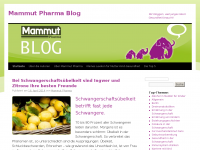 Screenshot des Blogs Mammut Pharma Blog