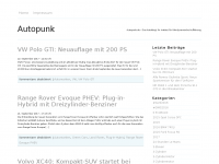 Screenshot des Blogs Autopunk Auto Blog