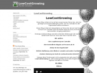 Screenshot des Blogs LowCostGrowing
