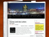 Screenshot des Blogs Mannis-Shoutbox