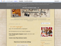 Screenshot des Blogs Klarissas Kaffeepausen Blog