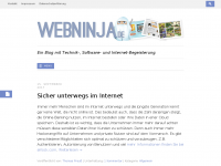 Screenshot des Blogs Webninja