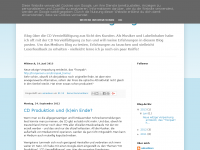 Screenshot des Blogs CD Vervielfältigung