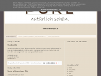 Screenshot des Blogs Pure – Natürlich schön