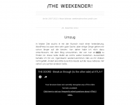 Screenshot des Blogs /the weekender!