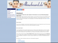 Screenshot des Blogs Akneboard.de