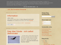 Screenshot des Blogs Jesus-Glauben – Die Christliche Gemeinde – Blog