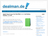 Screenshot des Blogs dealman.de
