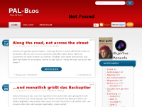 Screenshot des Blogs PAL-Blog