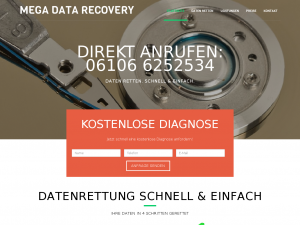 Screenshot des Blogs megadatarecovery