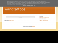 Screenshot des Blogs Wandtattoos – Die schöne Art der Wandgestaltung