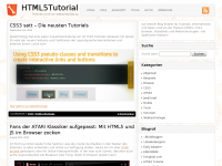 Screenshot des Blogs HTML5Tutorial