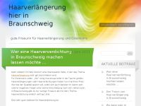 Screenshot des Blogs Friseur für Haarverlängerung in Braunschweig