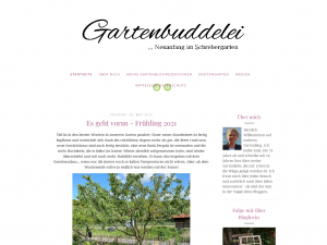 Screenshot des Blogs Gartenbuddelei