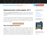 Screenshot des Blogs Spielautomaten-Online.info