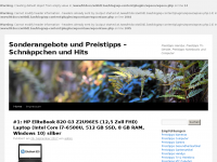 Screenshot des Blogs 1a Preistipps