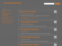 Screenshot des Blogs Sportnahrung Blog