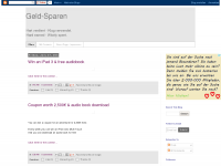 Screenshot des Blogs Geld Spar