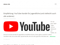 Screenshot des Blogs steve-r.de – Alles und Nichts aus meiner Sicht